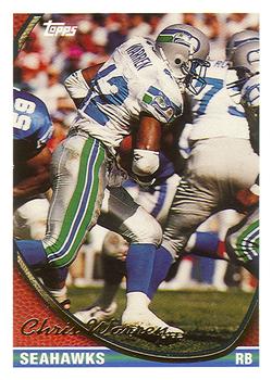 Chris Warren Seattle Seahawks 1994 Topps NFL #303